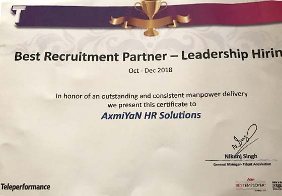 Best Recruitment Partner- Leadership Hiring